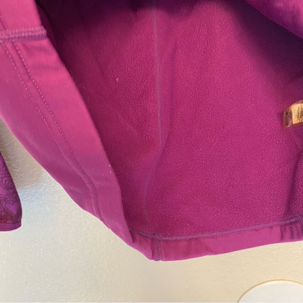 Title Nine purple meryl nylon fleece lined full Zip Hooded jacket coat - Large - Picture 5 of 11